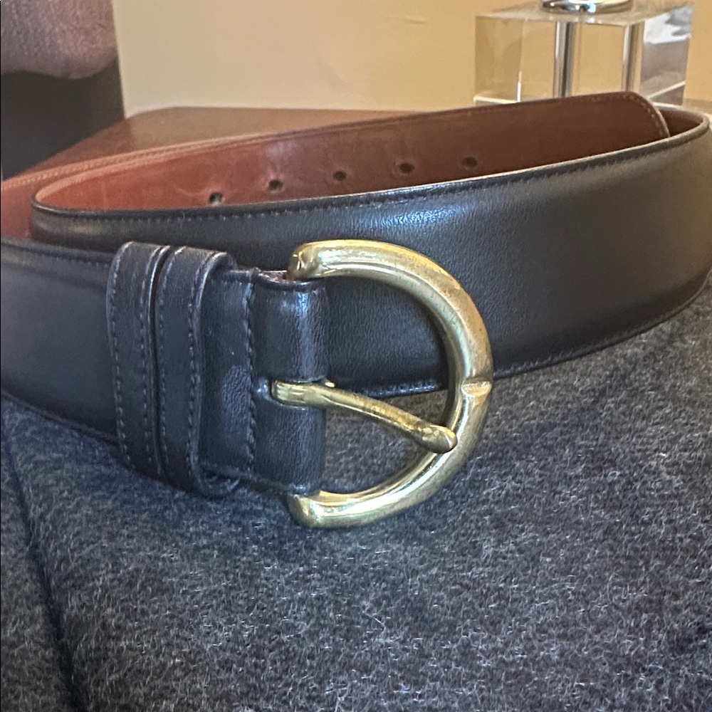 Coach EUC Vintage Black Leather Belt 8500, L - Made in USA - Picture 2 of 9
